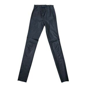 Women’s Bird leather pants black 2010s